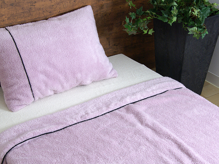 【 ピンク ＆ ダルブラック 】 スーピマ コットン 無撚糸 ピロケース 2枚 セット SP-45 タオル スーピマコットン スーピマ オーガニックコットン 綿 高級 ギフト お祝い